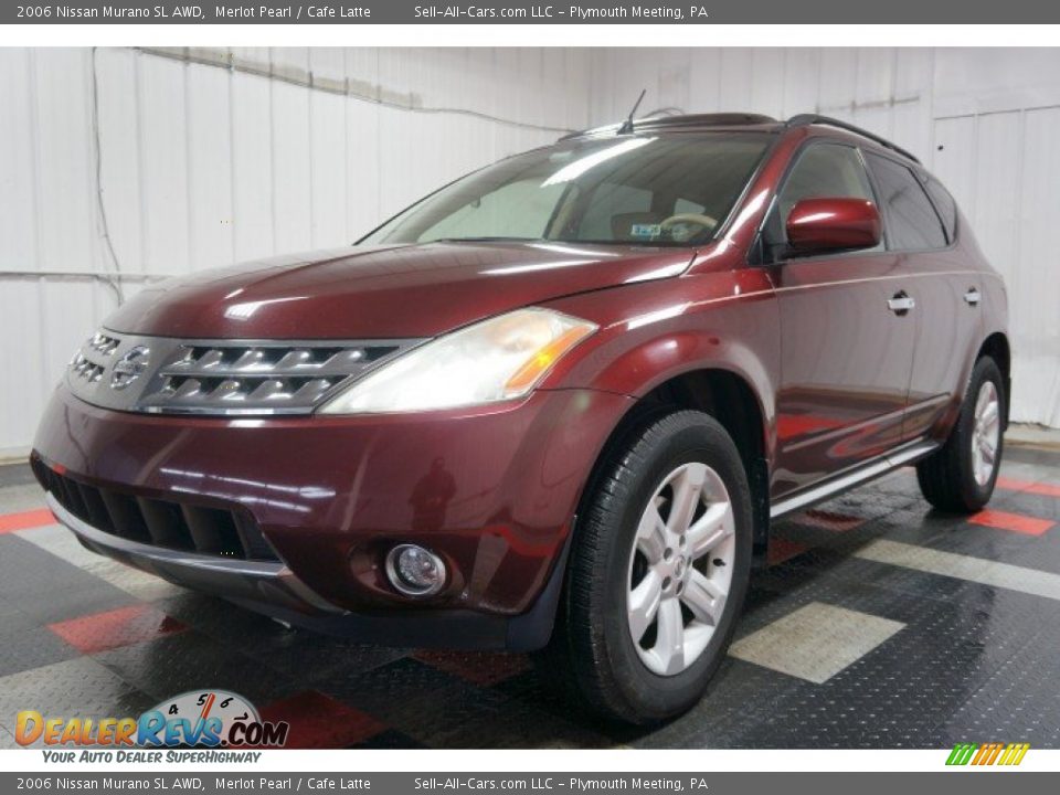 2006 Nissan Murano SL AWD Merlot Pearl / Cafe Latte Photo #3
