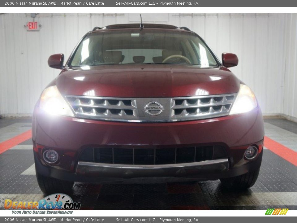 2006 Nissan Murano SL AWD Merlot Pearl / Cafe Latte Photo #4