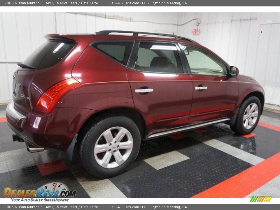 2006 Nissan Murano SL AWD Merlot Pearl / Cafe Latte Photo #7