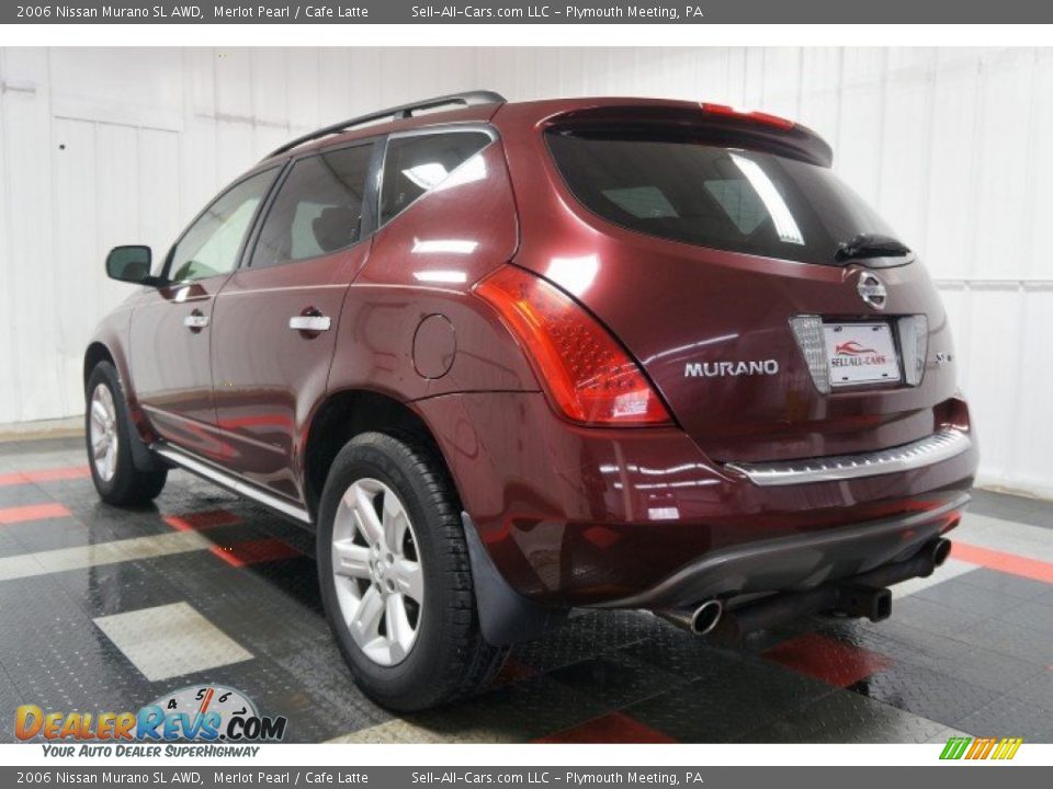 2006 Nissan Murano SL AWD Merlot Pearl / Cafe Latte Photo #10