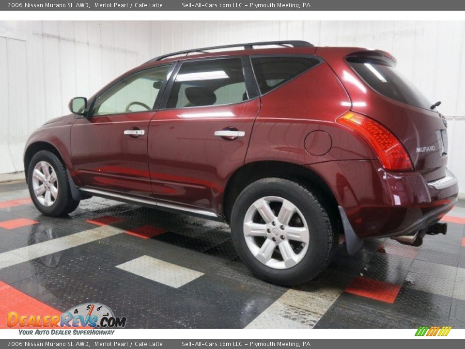 2006 Nissan Murano SL AWD Merlot Pearl / Cafe Latte Photo #11
