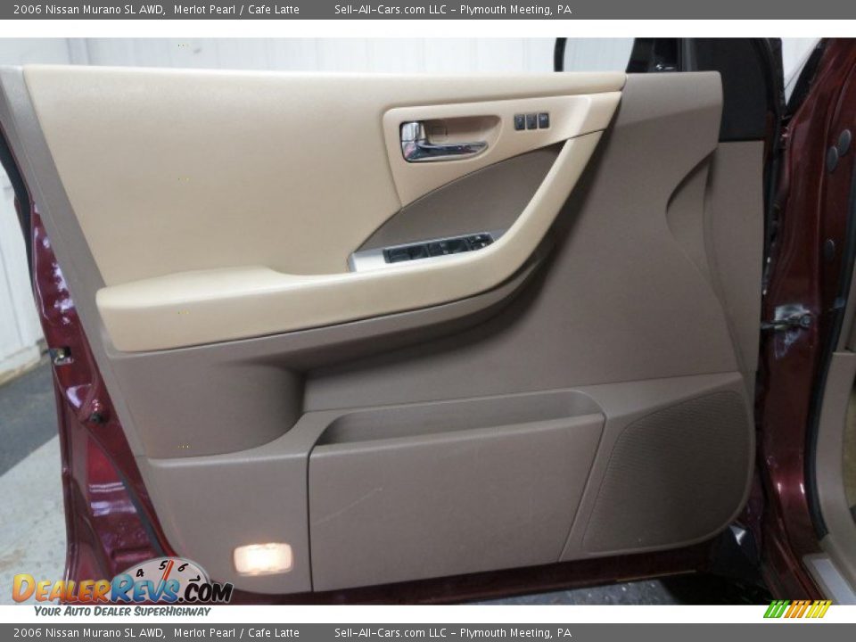 2006 Nissan Murano SL AWD Merlot Pearl / Cafe Latte Photo #12