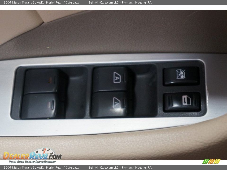 2006 Nissan Murano SL AWD Merlot Pearl / Cafe Latte Photo #14
