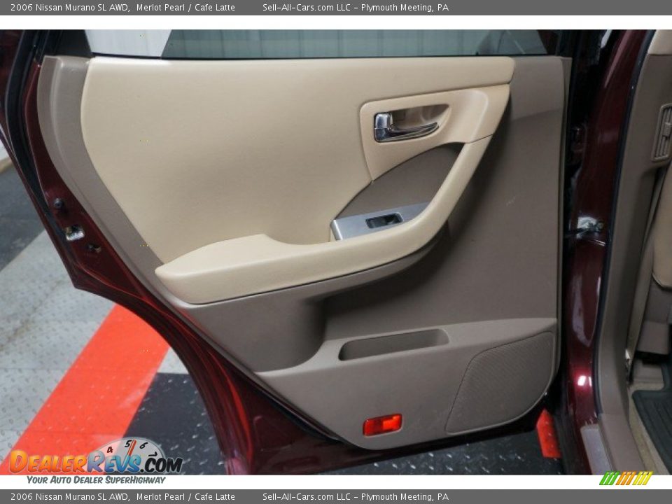 2006 Nissan Murano SL AWD Merlot Pearl / Cafe Latte Photo #16