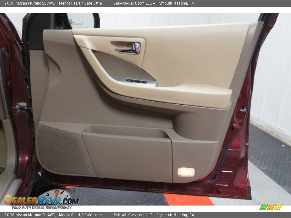 2006 Nissan Murano SL AWD Merlot Pearl / Cafe Latte Photo #18