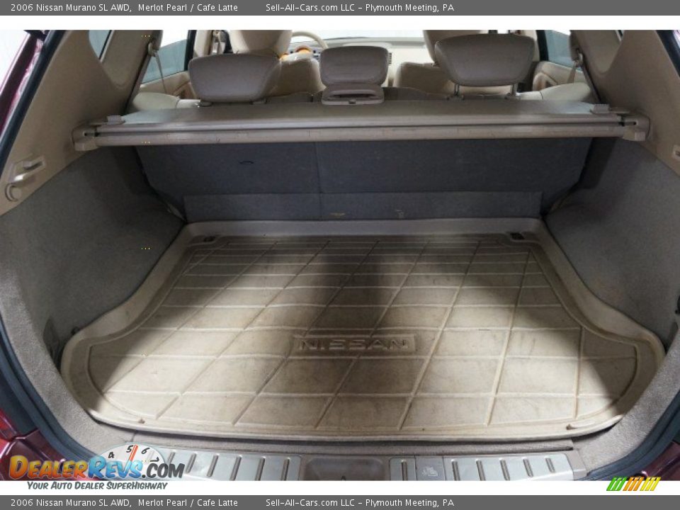 2006 Nissan Murano SL AWD Merlot Pearl / Cafe Latte Photo #19