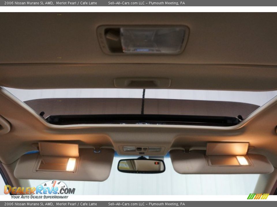 2006 Nissan Murano SL AWD Merlot Pearl / Cafe Latte Photo #22