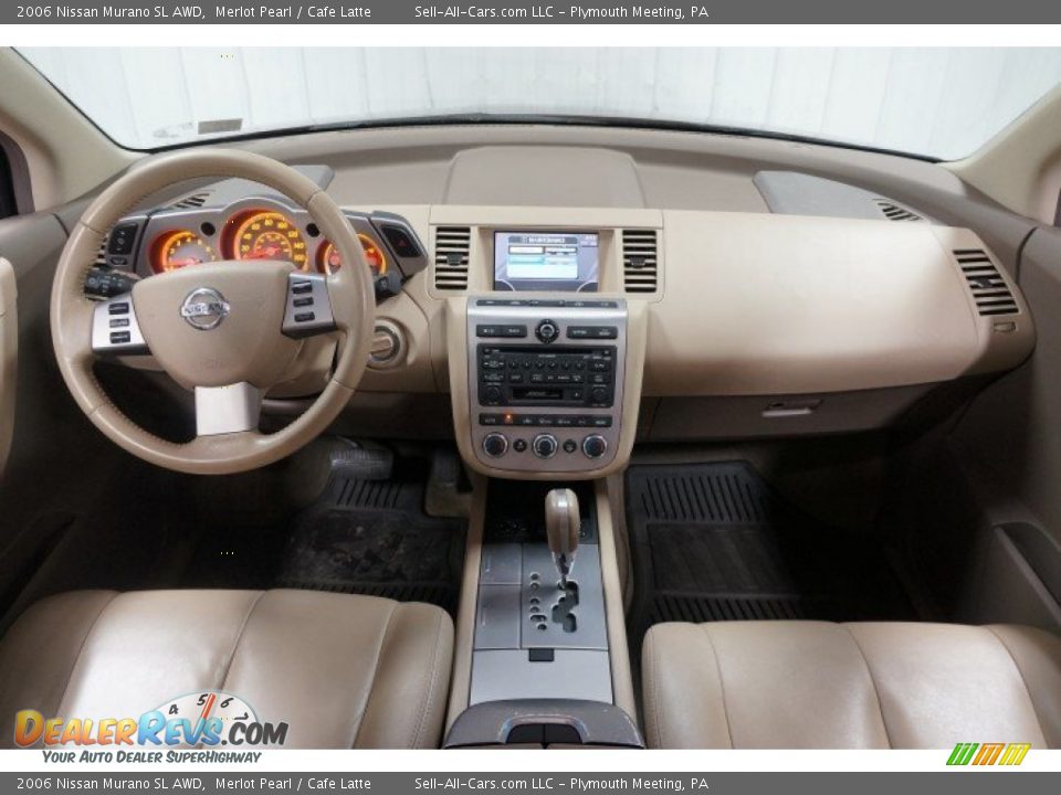2006 Nissan Murano SL AWD Merlot Pearl / Cafe Latte Photo #23
