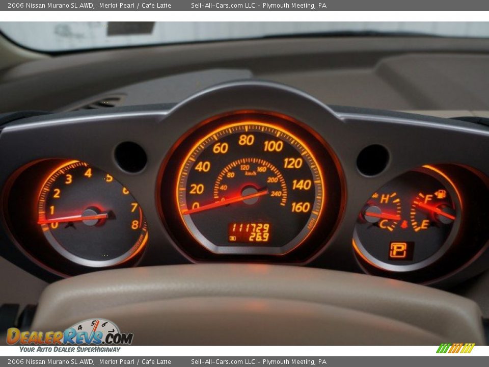 2006 Nissan Murano SL AWD Merlot Pearl / Cafe Latte Photo #27