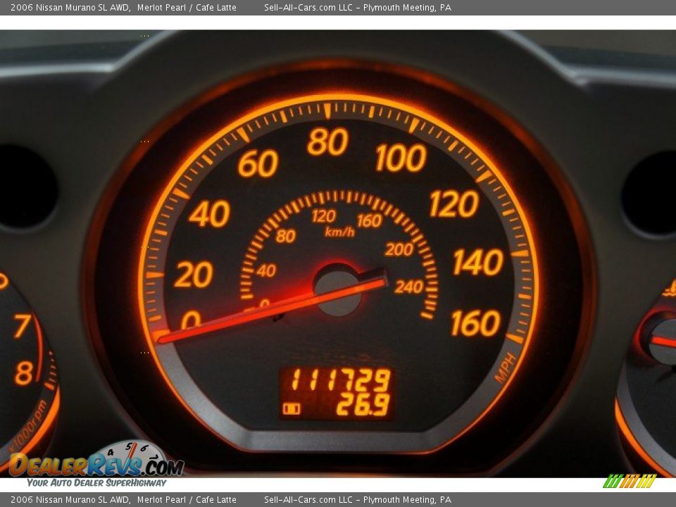 2006 Nissan Murano SL AWD Merlot Pearl / Cafe Latte Photo #28
