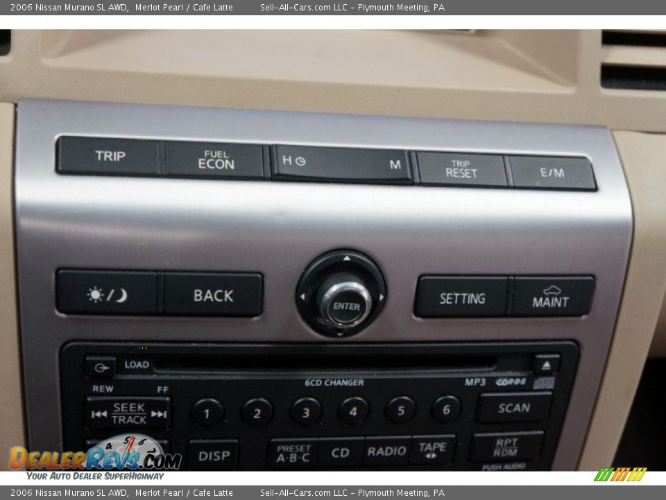 2006 Nissan Murano SL AWD Merlot Pearl / Cafe Latte Photo #30