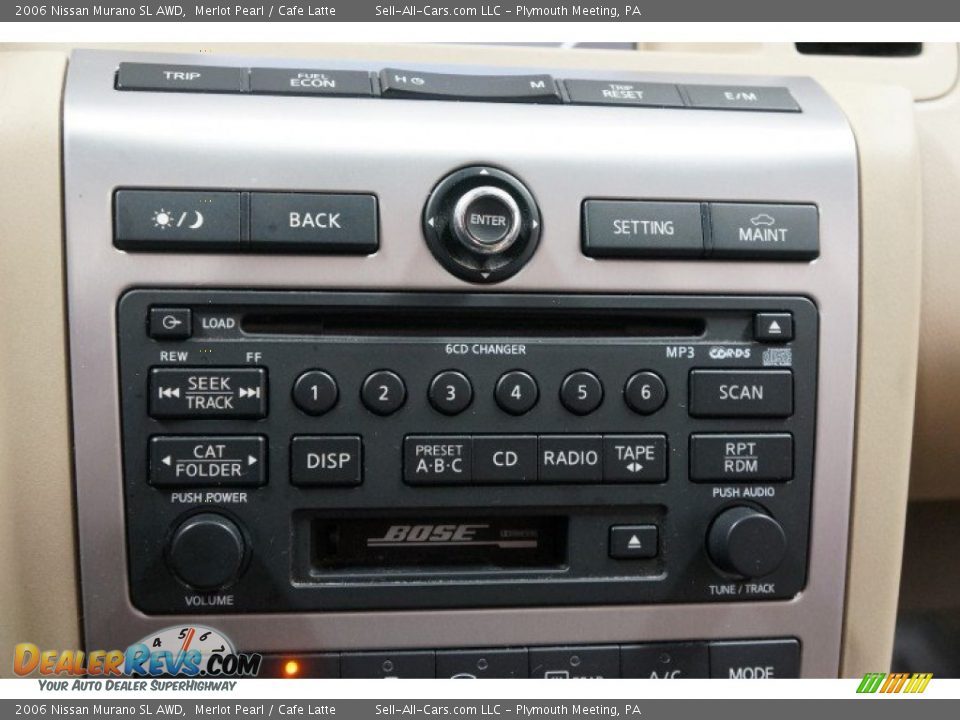 2006 Nissan Murano SL AWD Merlot Pearl / Cafe Latte Photo #31