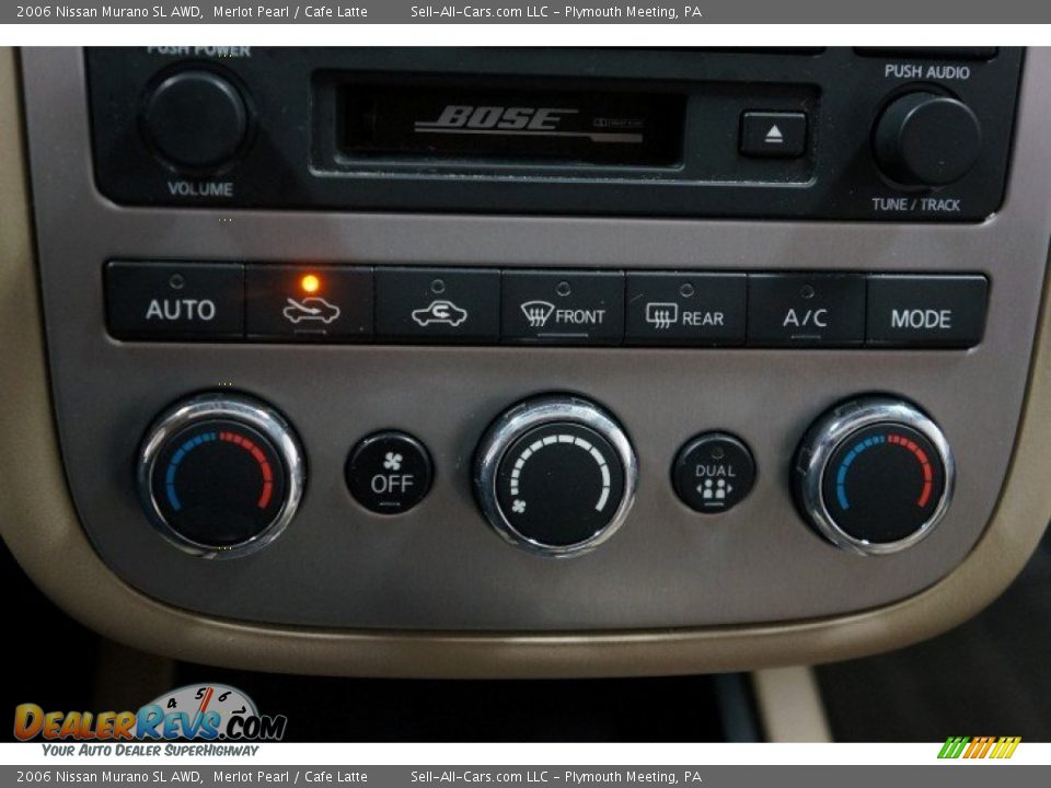 2006 Nissan Murano SL AWD Merlot Pearl / Cafe Latte Photo #32