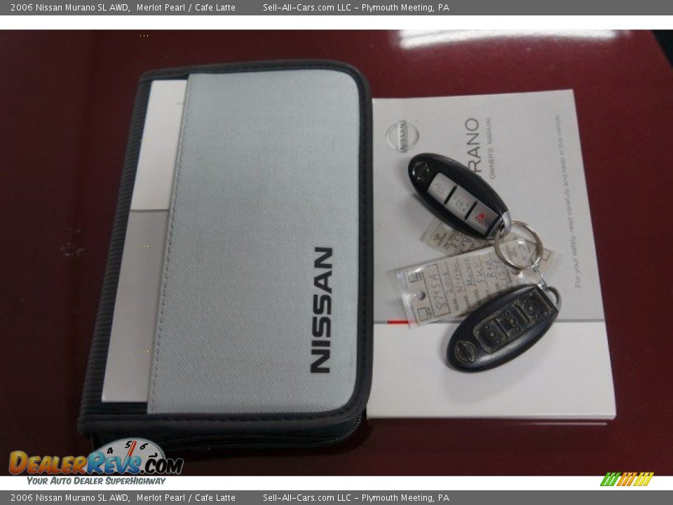 2006 Nissan Murano SL AWD Merlot Pearl / Cafe Latte Photo #34