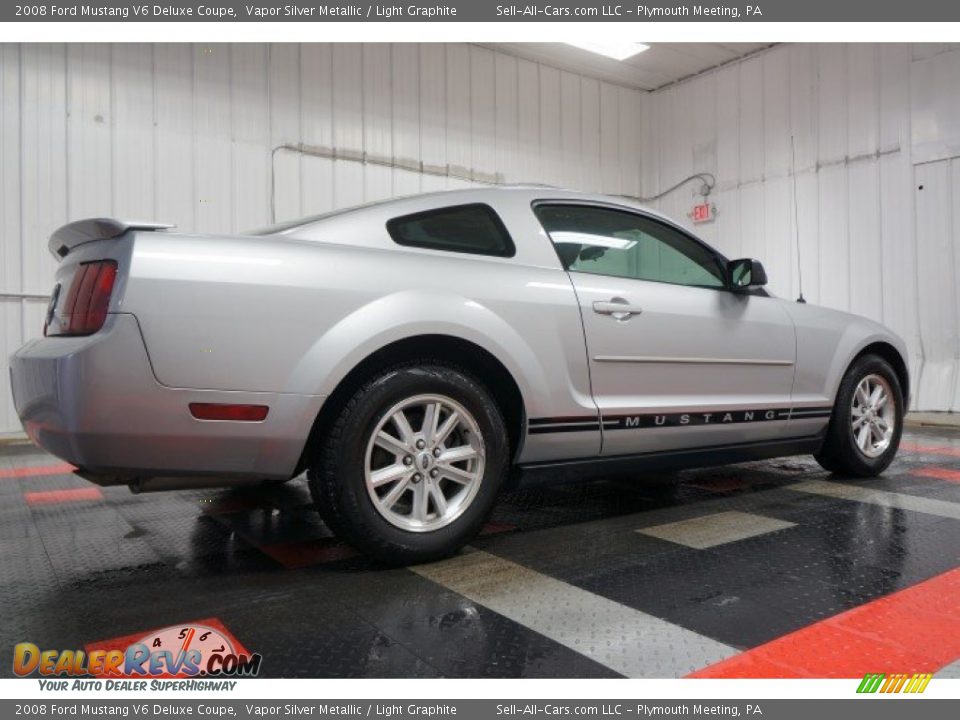 2008 Ford Mustang V6 Deluxe Coupe Vapor Silver Metallic / Light Graphite Photo #7