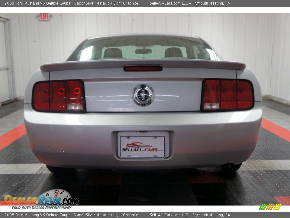 2008 Ford Mustang V6 Deluxe Coupe Vapor Silver Metallic / Light Graphite Photo #9