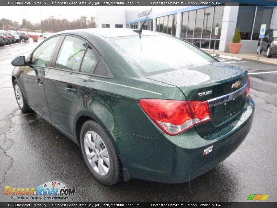 2014 Chevrolet Cruze LS Rainforest Green Metallic / Jet Black/Medium Titanium Photo #3