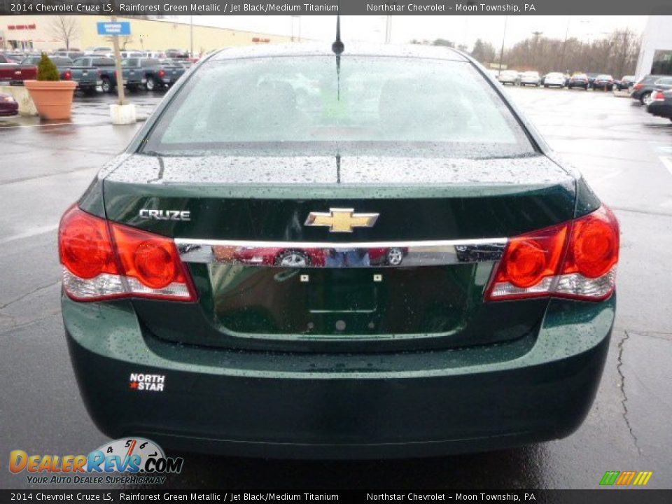 2014 Chevrolet Cruze LS Rainforest Green Metallic / Jet Black/Medium Titanium Photo #4
