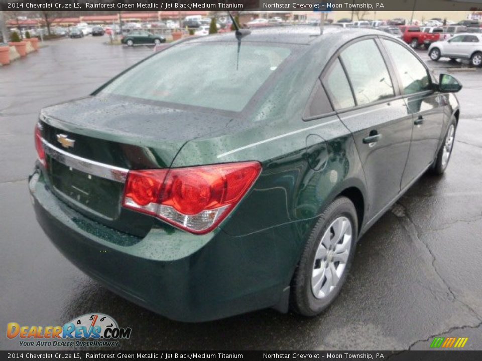 2014 Chevrolet Cruze LS Rainforest Green Metallic / Jet Black/Medium Titanium Photo #5