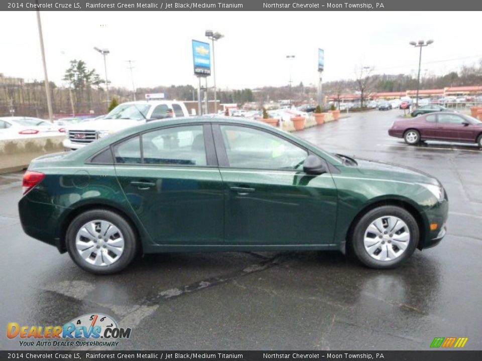 2014 Chevrolet Cruze LS Rainforest Green Metallic / Jet Black/Medium Titanium Photo #6
