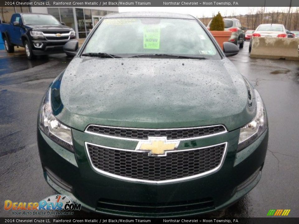 2014 Chevrolet Cruze LS Rainforest Green Metallic / Jet Black/Medium Titanium Photo #8