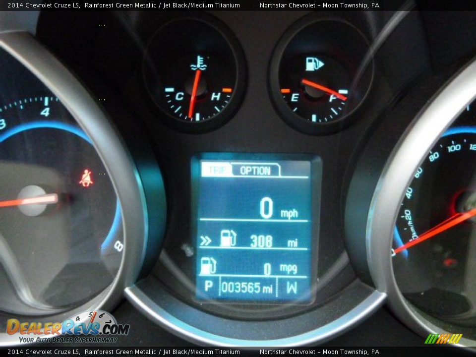 2014 Chevrolet Cruze LS Rainforest Green Metallic / Jet Black/Medium Titanium Photo #20