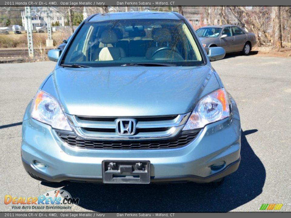 2011 Honda CR-V EX-L 4WD Opal Sage Metallic / Ivory Photo #2