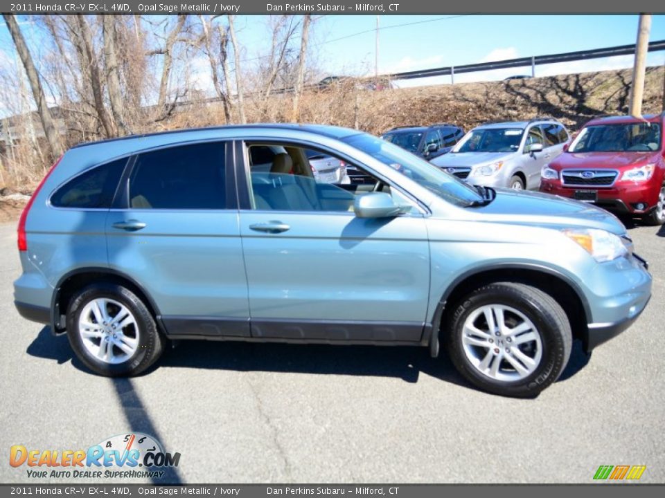 Opal Sage Metallic 2011 Honda CR-V EX-L 4WD Photo #4
