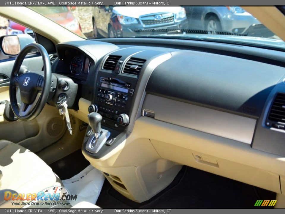 2011 Honda CR-V EX-L 4WD Opal Sage Metallic / Ivory Photo #9