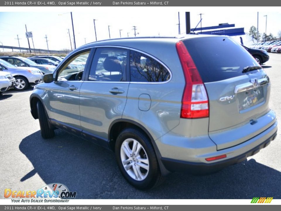 2011 Honda CR-V EX-L 4WD Opal Sage Metallic / Ivory Photo #10