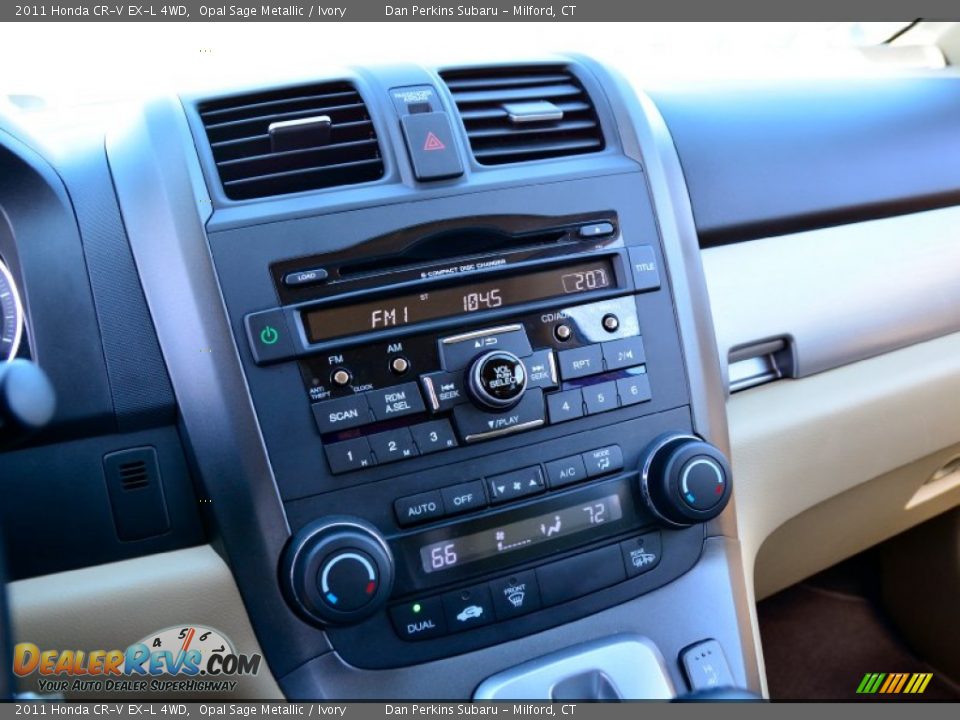2011 Honda CR-V EX-L 4WD Opal Sage Metallic / Ivory Photo #12