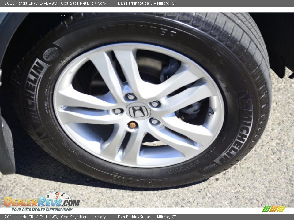 2011 Honda CR-V EX-L 4WD Opal Sage Metallic / Ivory Photo #20