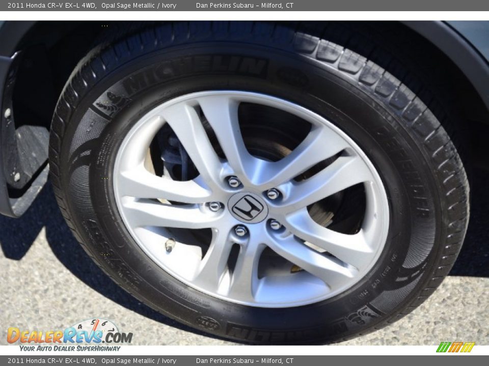2011 Honda CR-V EX-L 4WD Opal Sage Metallic / Ivory Photo #21