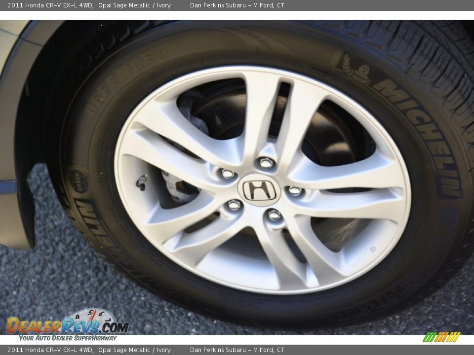 2011 Honda CR-V EX-L 4WD Opal Sage Metallic / Ivory Photo #22