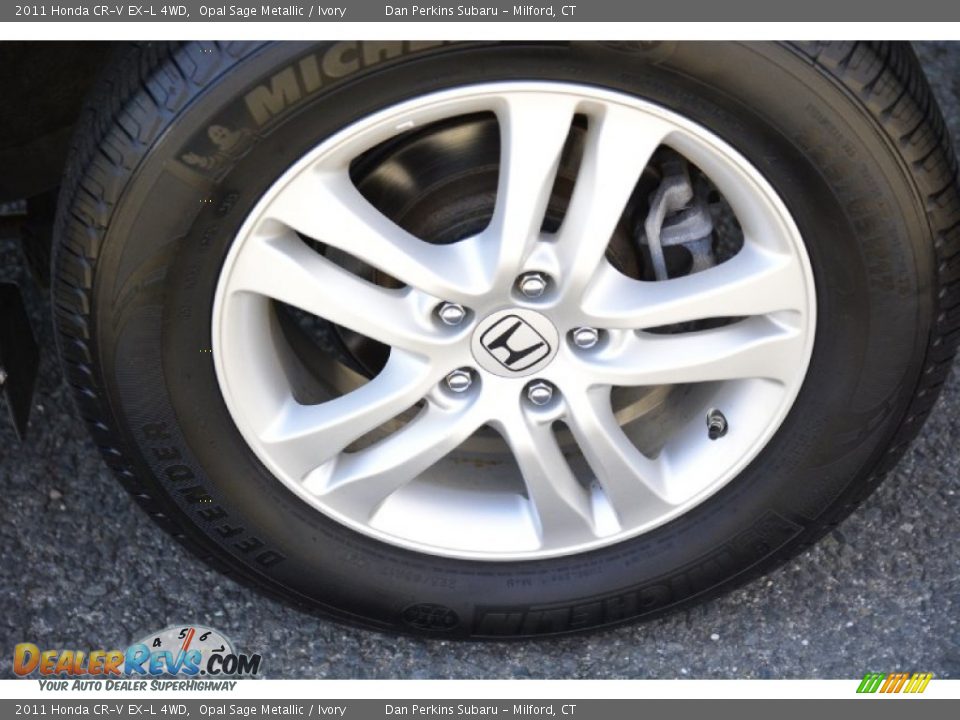 2011 Honda CR-V EX-L 4WD Opal Sage Metallic / Ivory Photo #23