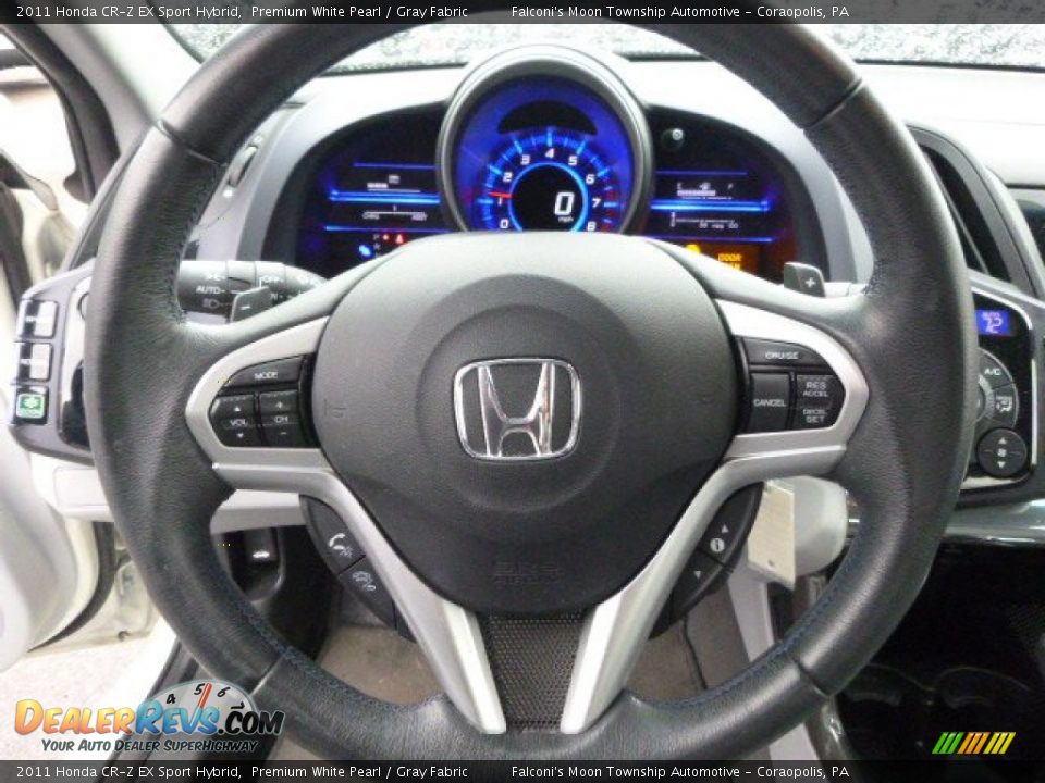 2011 Honda CR-Z EX Sport Hybrid Premium White Pearl / Gray Fabric Photo #2