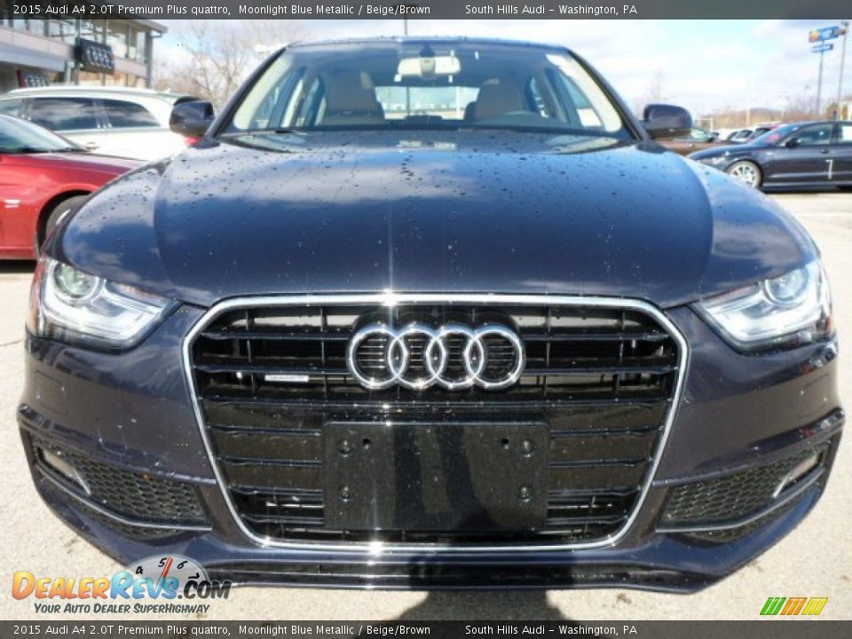 2015 Audi A4 2.0T Premium Plus quattro Moonlight Blue Metallic / Beige/Brown Photo #4