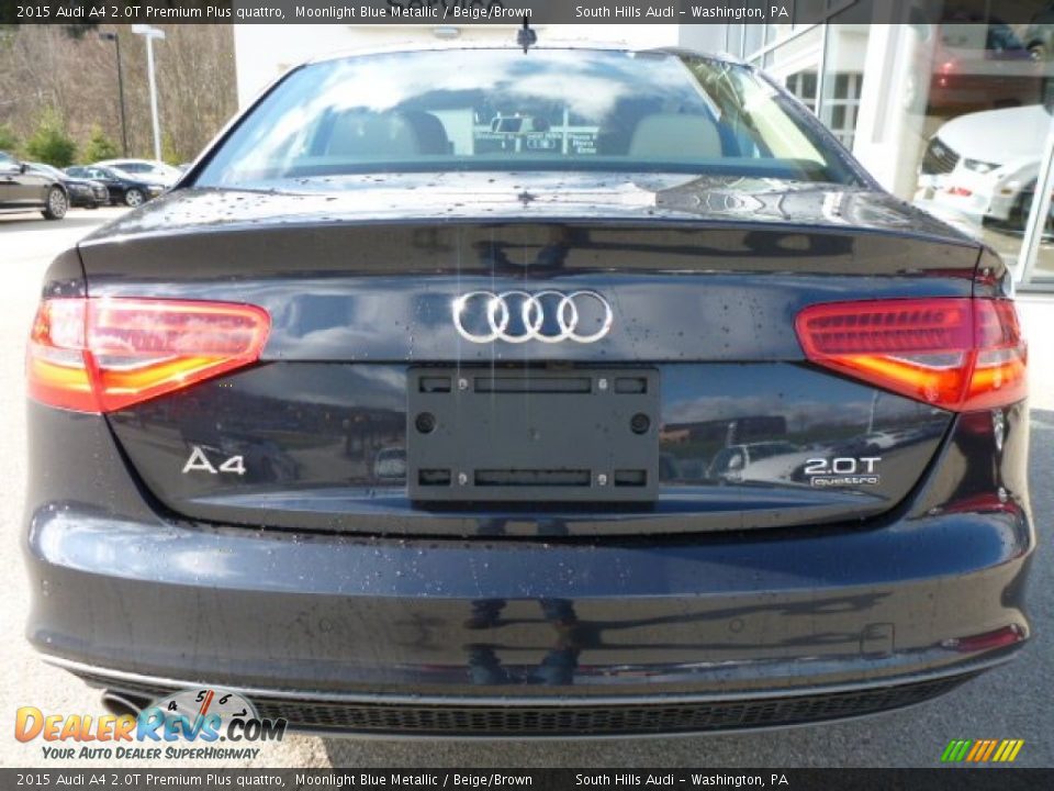 2015 Audi A4 2.0T Premium Plus quattro Moonlight Blue Metallic / Beige/Brown Photo #5