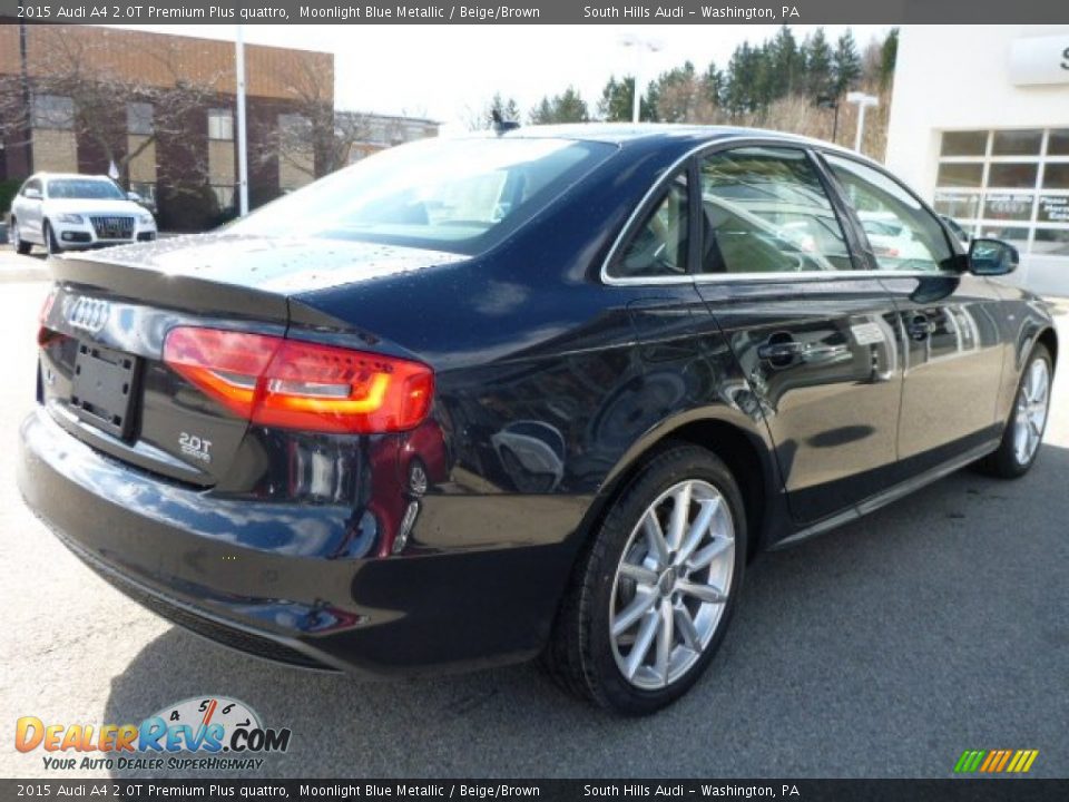 2015 Audi A4 2.0T Premium Plus quattro Moonlight Blue Metallic / Beige/Brown Photo #6