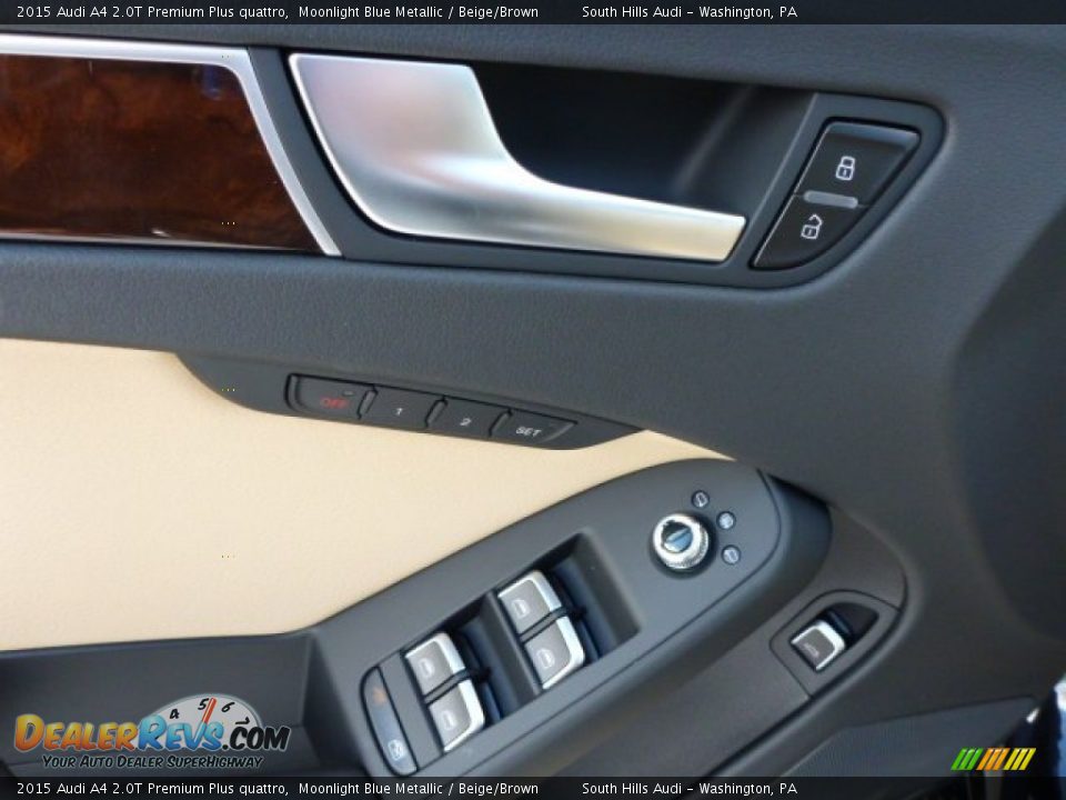 2015 Audi A4 2.0T Premium Plus quattro Moonlight Blue Metallic / Beige/Brown Photo #11