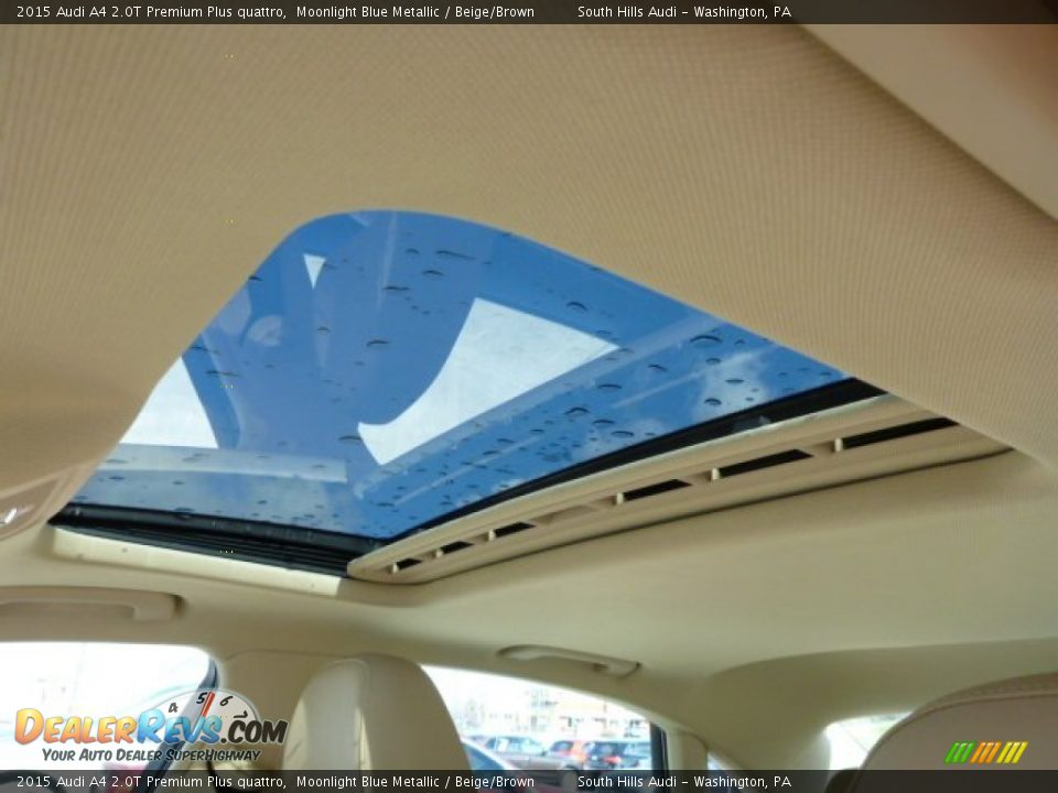 2015 Audi A4 2.0T Premium Plus quattro Moonlight Blue Metallic / Beige/Brown Photo #13