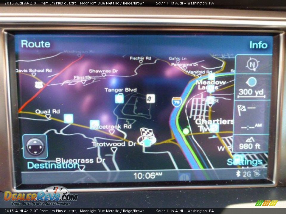 2015 Audi A4 2.0T Premium Plus quattro Moonlight Blue Metallic / Beige/Brown Photo #14