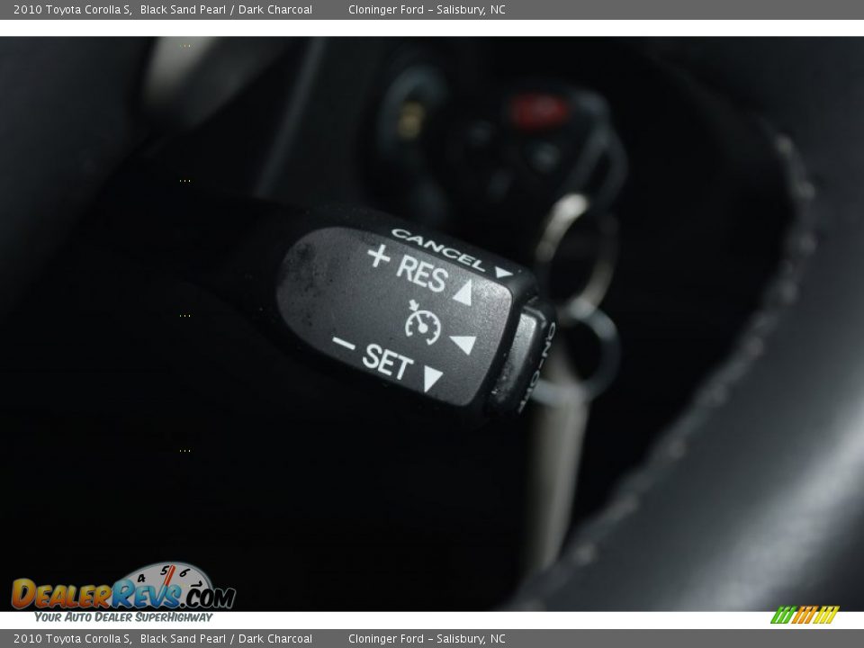 2010 Toyota Corolla S Black Sand Pearl / Dark Charcoal Photo #24