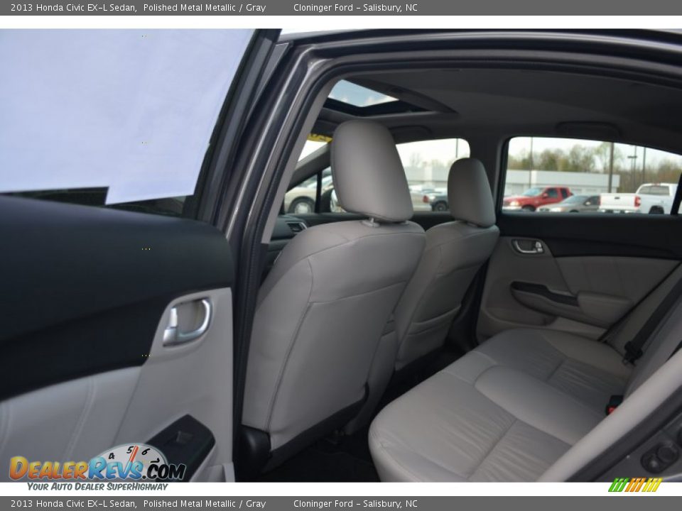 Rear Seat of 2013 Honda Civic EX-L Sedan Photo #13