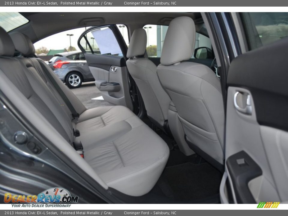 Rear Seat of 2013 Honda Civic EX-L Sedan Photo #15