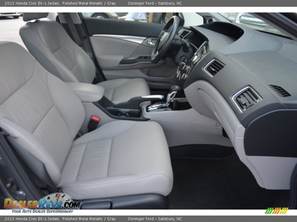 Front Seat of 2013 Honda Civic EX-L Sedan Photo #17
