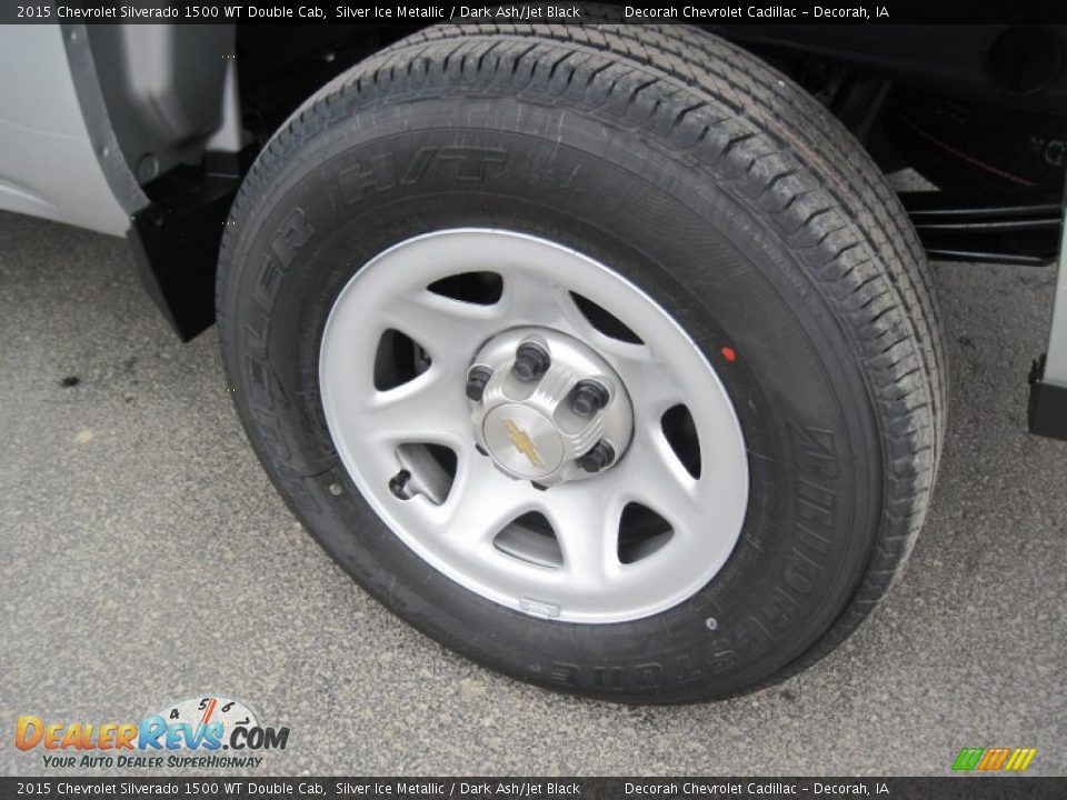 2015 Chevrolet Silverado 1500 WT Double Cab Silver Ice Metallic / Dark Ash/Jet Black Photo #6