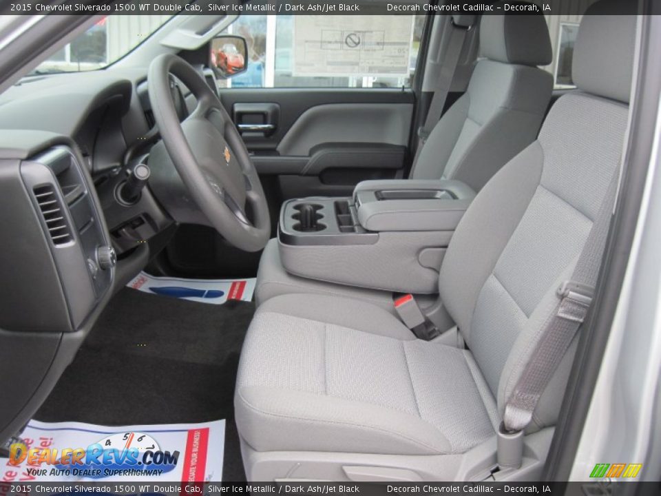 2015 Chevrolet Silverado 1500 WT Double Cab Silver Ice Metallic / Dark Ash/Jet Black Photo #7