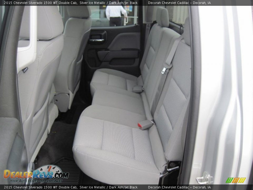 2015 Chevrolet Silverado 1500 WT Double Cab Silver Ice Metallic / Dark Ash/Jet Black Photo #8