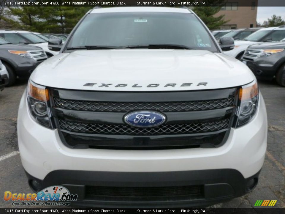 2015 Ford Explorer Sport 4WD White Platinum / Sport Charcoal Black Photo #6